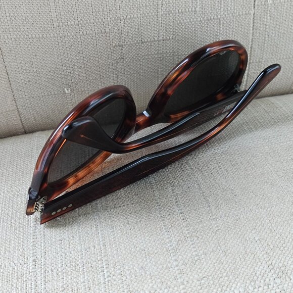 DKNY Women Sunglasses Vintage 90’s Bausch & Lomb Thick Tortoise Cat Eye Glasses - Picture 8 of 15